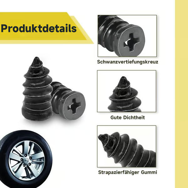 🪛Schnelles Selbstreparatur-Werkzeug🚗Reifenreparatur-Kit mit Gummistiften
