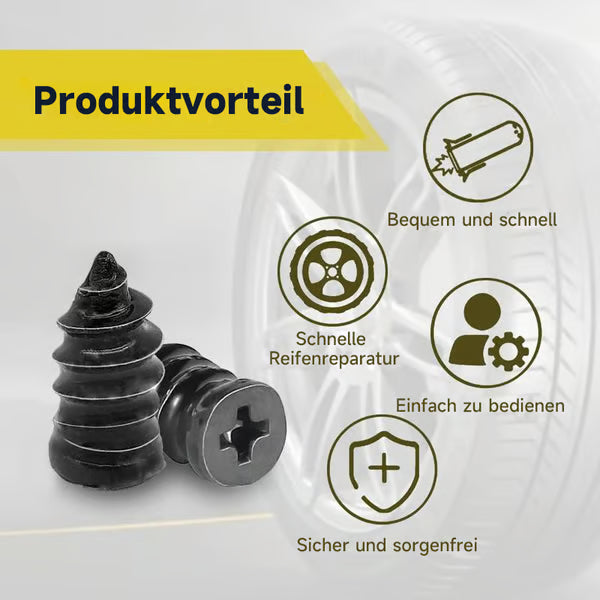 🪛Schnelles Selbstreparatur-Werkzeug🚗Reifenreparatur-Kit mit Gummistiften