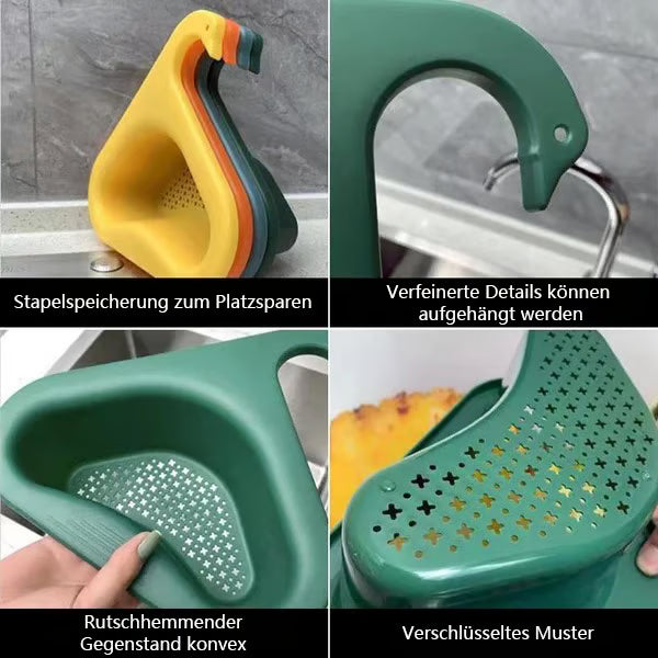 🦢Küchenabflusskorb Swan Drain Rack💧